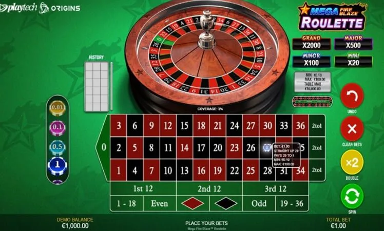 Mega FireBlaze Roulette