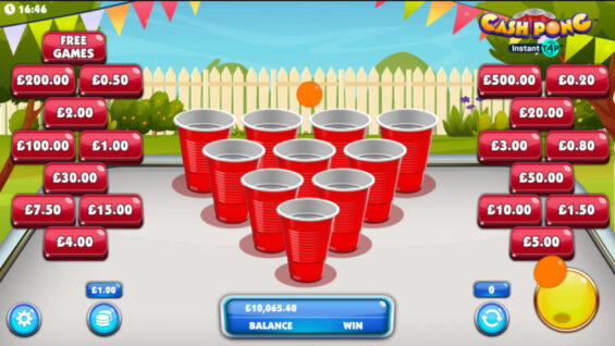Cash Pong Play